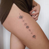 jan 2014: left thigh (side)